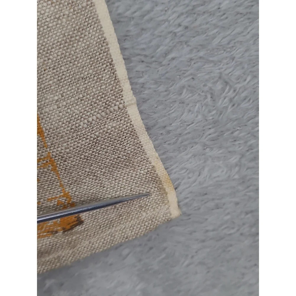 Vintage Linen Wall Calandaer 1967 Folk Art Spinning Wheel‎ 15X26